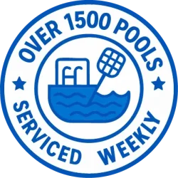 Pool Boy – Servicing Over 1500 Pools Weekly in Port Charlotte and Southwest Florida Over 1500 pools serviced weekly badge from Pool Boy Inc. in Port Charlotte