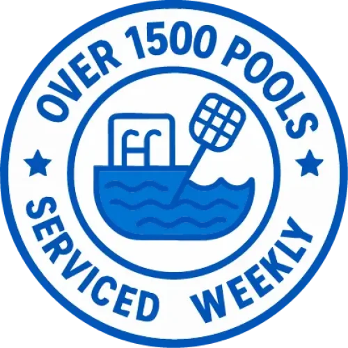 Pool Boy – Servicing Over 1500 Pools Weekly in Port Charlotte and Southwest Florida Over 1500 pools serviced weekly badge from Pool Boy Inc. in Port Charlotte