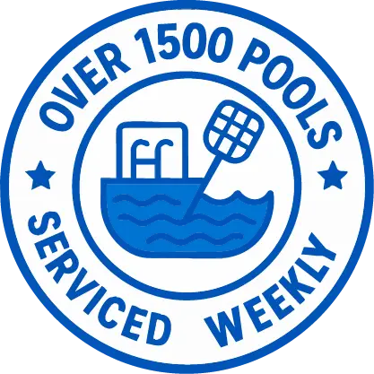 Pool Boy – Servicing Over 1500 Pools Weekly in Port Charlotte and Southwest Florida Over 1500 pools serviced weekly badge from Pool Boy Inc. in Port Charlotte