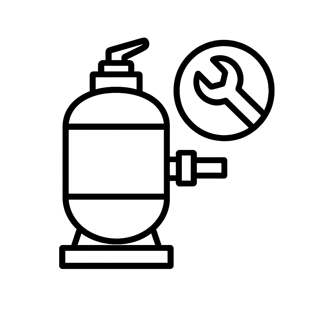 Icon for pool filter system repair services in Port Charlotte