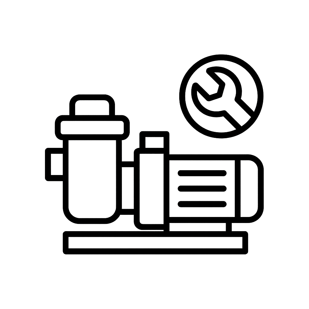 Icon representing pump and motor repairs for swimming pools in Port Charlotte