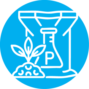 Icon representing high phosphates feeding algae