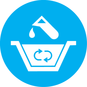 Icon showing chemical imbalance in pool water