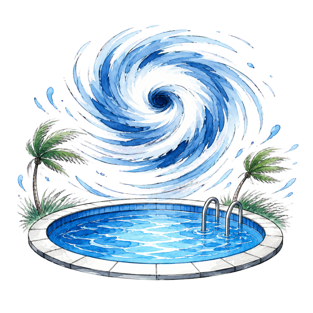 Hurricane pool preparation and recovery for homeowners in Charlotte and Sarasota Counties, Florida